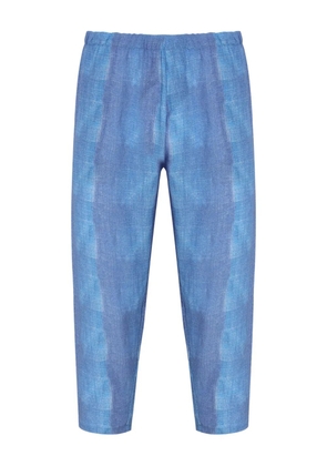 Amir Slama checked trousers - Blue