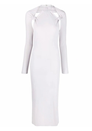Jacquemus La robe Nodi knotted cut-out dress - Grey