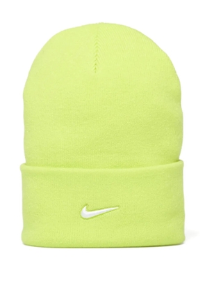Nike Peak swoosh-logo beanie hat - Yellow