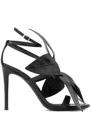 Giuseppe Zanotti 105mm Lilium floral-embellished sandals - Black