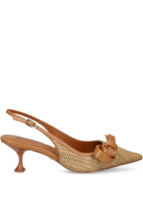 Lola Cruz 55mm leather pumps - Brown