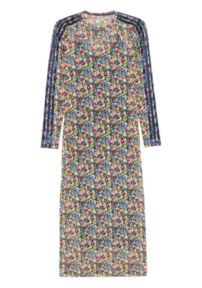 adidas x Liberty London mesh midi dress - Blue