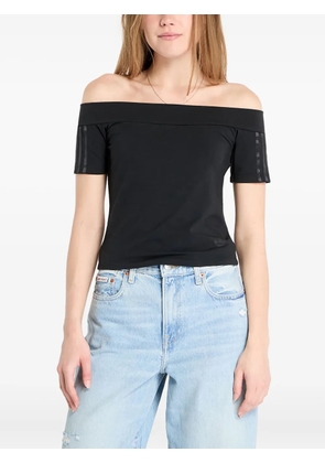 adidas Adicolor off-shoulder T-shirt - Black