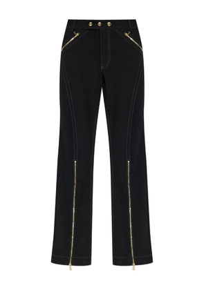 Versace Jeans Couture zip-detail topstitched denim jeans - Black