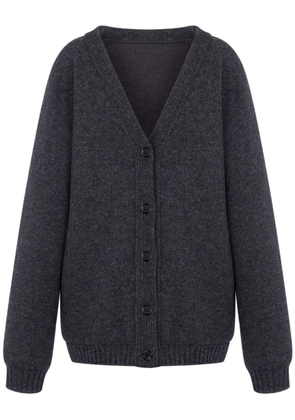 Moschino virgin wool V-neck cardigan - Grey