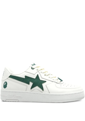 A BATHING APE® leather-panelled sneakers - White