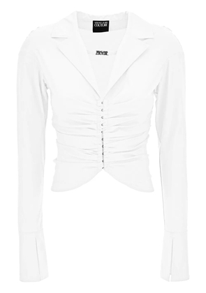 Versace Jeans Couture gathered-detail shirt - White