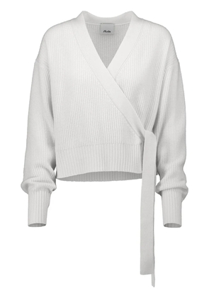 Allude wrap cardigan - White