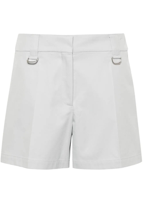 Off-White high-waisted cotton shorts - Grey