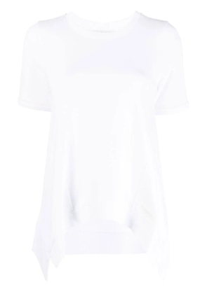 Stella McCartney waterfall-hem T-shirt - White
