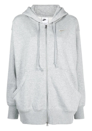 Nike Phoenix logo-embroidered zip-up hoodie - Grey