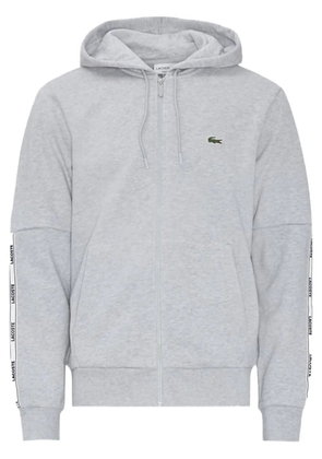 Lacoste zipped fleece 'Silver' hoodie - Grey