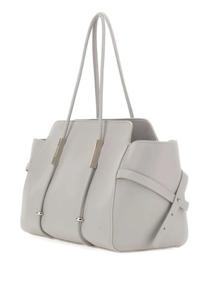 Iceberg double-handle leather bag - Grey