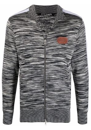 Palm Angels x Missoni melange knit zip-front track jacket - Black