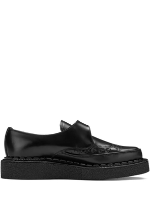 George Cox Strummer buckle-strap monk shoes - Black