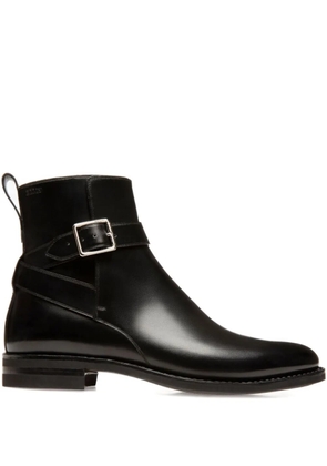 Bally Filly buckle-strap leather boots - Black