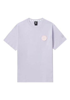 NEW ERA CAP logo-patch cotton T-shirt - Purple