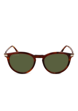 Lacoste tortoiseshell round sunglasses - Brown