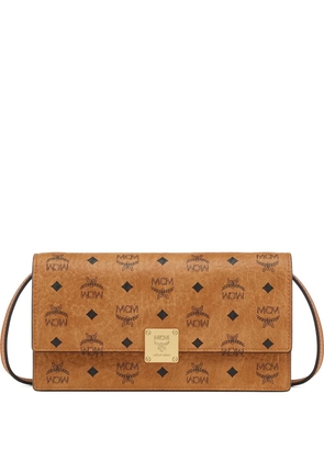 MCM Visetos crossbody clutch bag - Brown