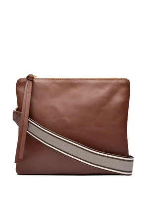 Sarah Chofakian Barbara leather crossbody bag - Brown
