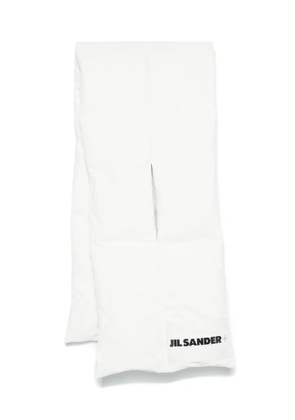 Jil Sander padded scarf - White