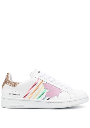 DSQUARED2 Boxer contrast-stitch sneakers - White