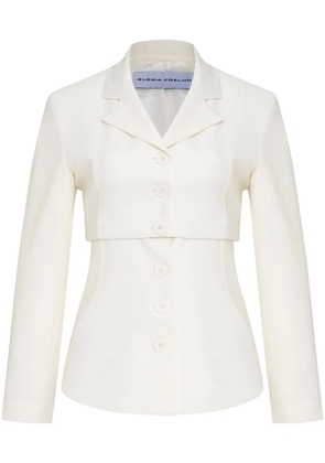 Gloria Coelho stretch fitted jacket - White
