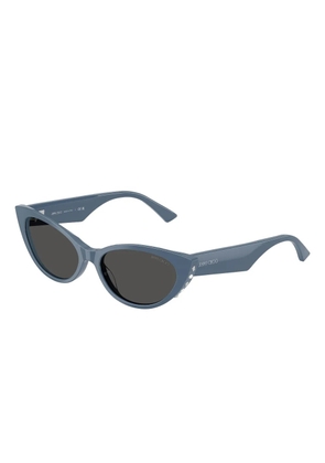 Jimmy Choo Eyewear embellished cat-eye sunglasses - Blue