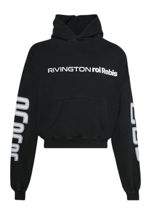 RRR123 Metanoia logo-print hoodie - Black