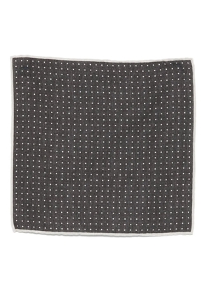 Eleventy polka dot square pocket - Black