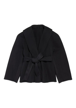 Balenciaga belted wrapped jacket - Black