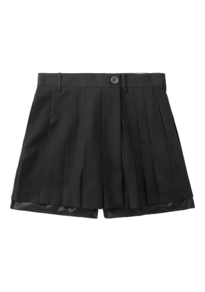 Helmut Lang pleated wrap skort - Black