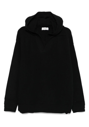 Laneus ribbed hoodie - Black