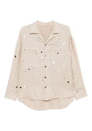CROQUIS ink-effect shirt - Neutrals
