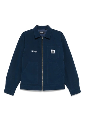 XLarge logo-patch overshirt - Blue