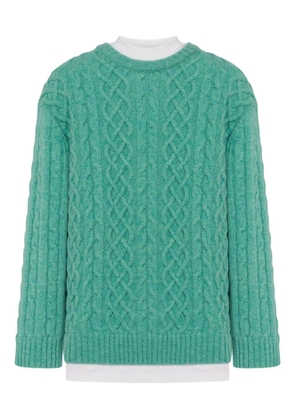 Moschino cable-knit jumper - Green