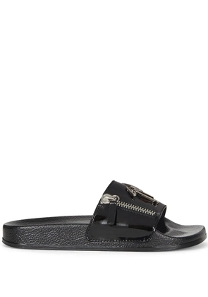 Giuseppe Zanotti Brett Zip slides - Black
