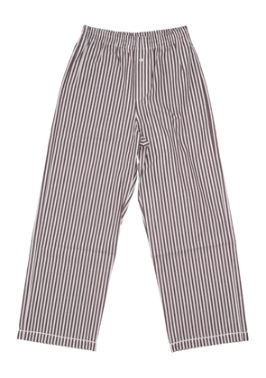 LA ROSE striped pijama trousers - Brown