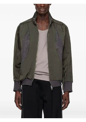 Song For The Mute teardrop panel track jacket - Green