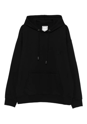 Wooyoungmi logo-embroidered hoodie - Black