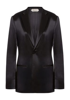 Alberta Ferretti satin blazer - Black