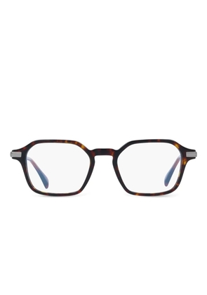 Paul Smith geometric-frame glasses - Brown
