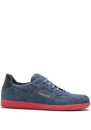 Hide&Jack logo-print suede sneakers - Blue