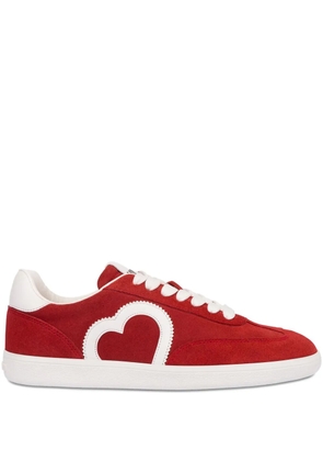 Love Moschino lace-up sneakers - Red