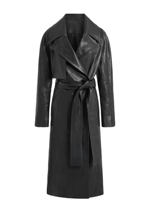 16Arlington Palmi belted leather coat - Black
