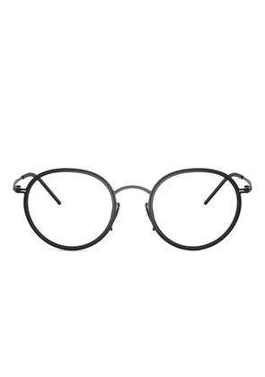 Giorgio Armani round-frames glasses - Black