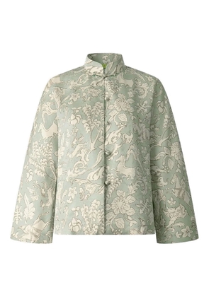 Shanghai Tang mandarin-collar silk blouse - Green