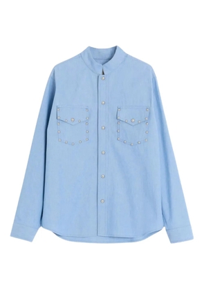 Valentino Garavani cabochon-closure denim shirt - Blue