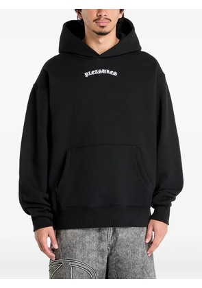 Pleasures Neural logo-detail hooded sweatshirt - Black
