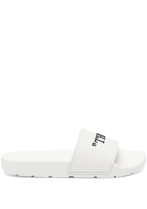 Off-White graphic-print flip flops